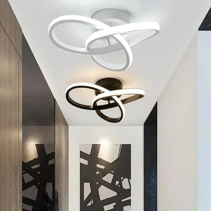 LED Ceiling Light Three Colors Lamp AC220V Modern  Indoor Chandelier Ceiling Lamp Hallway Balcony Aisle Office Lustre Fixtures