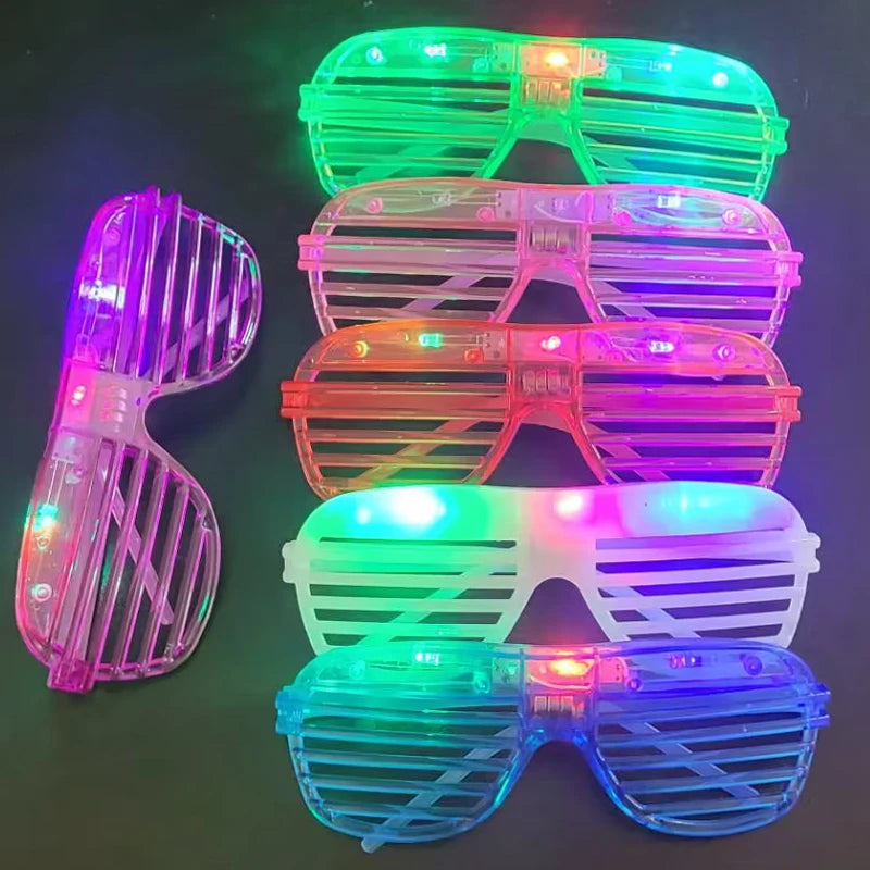 10/20/30/50 Pcs Glow in the Dark Led Glasses Light Up Sunglasses Party Favors Glow Glasses for Kids Adults Party Supplies