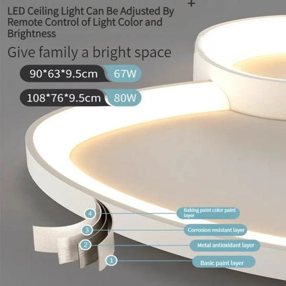 Modern LED Ceiling Lamp For Living Room Bedroom Dining Room Round LED Ceiling Chandelier Lights With Remote Control Led Lighting