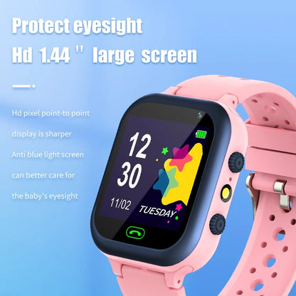 Kids Smart Watch Sim Card Voice Call Phone Smartwatch For Children SOS Photo Waterproof Camera LBS Location Gift For Boys Girls