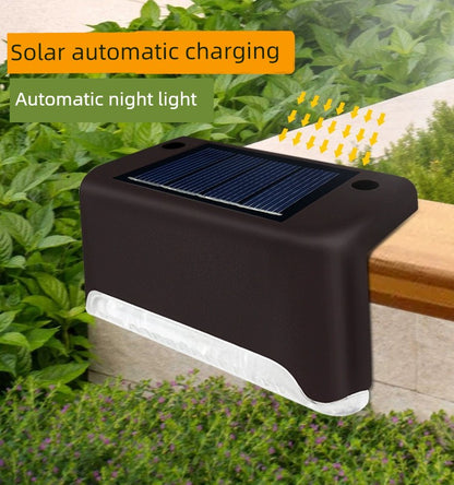 Solar Step Light Outdoor Courtyard Street Lamp Sensor For Home Garden Layout Balcony Decoration Stair Wall Wall Lamp