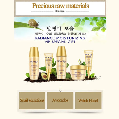 Bioaqua Collagen Gold Eye Mask + Lip Mask - Moisturizing Korean Skin Care Set