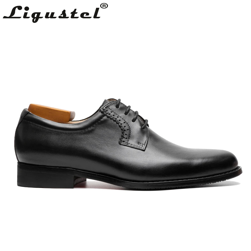 Genuine Leather Men's Derss Shoes Handmade Red Bottom Lace-up Shoes Business Formal Wedding Party Pointed Toe Shoes Big Size