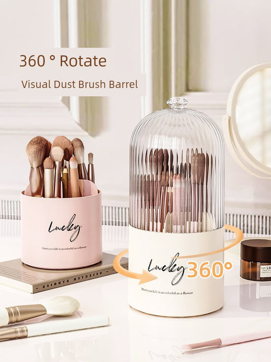 Rotate Dustproof Desktop Lipstick Cosmetics Storage Box