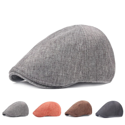 Denim Beret Caps for Women Men's Peaked Cap Vintage Unisex Jeans Berets Newsboy Hat Spring Summer Casual Adjustable Plaid Hats