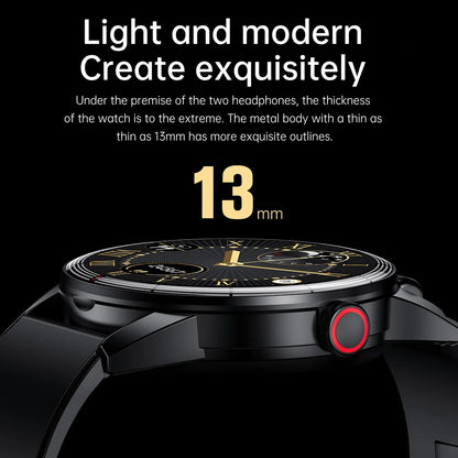 GEJIAN R6 Headset Smart Watch Two In One X7 Upgrade Version Ultra-thin 1.32 Full-Touch Large Screen IP67 Waterproof Metal Shell