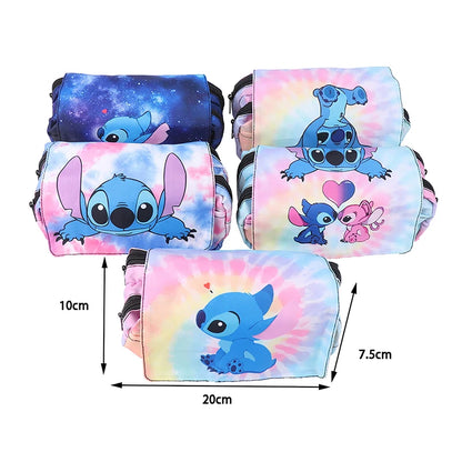 1Pc Anime Lilo And Stitch Figure Stitch Pencil Case Bag Pencil Eraser Kawaii Students Children School Supplies Kids Gifts Toys