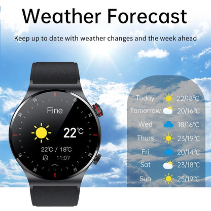 LIGE New Bluetooth Call Smart watch Men Full touch Screen Sports fitness Tracker Waterproof Smartwatch HD screen For Android IOS