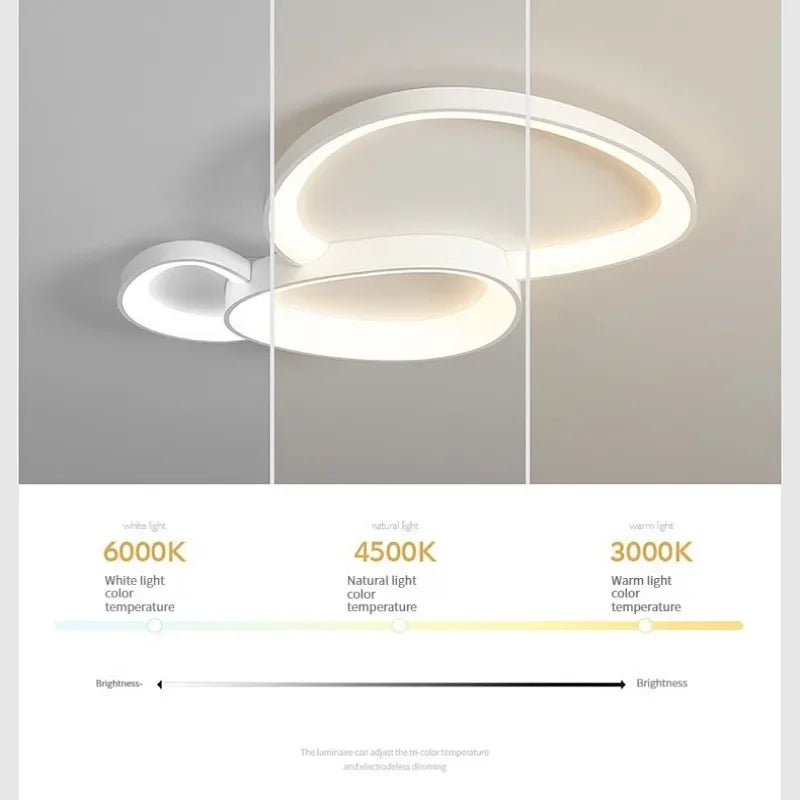 Modern LED Ceiling Lamp For Living Room Bedroom Dining Room Round LED Ceiling Chandelier Lights With Remote Control Led Lighting