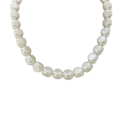 Luxury Big Pearl Clavicle Necklace - Korean Niche Design