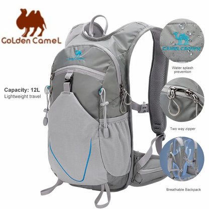 GOLDEN CAMEL 12L Mountaineering Backpacks Waterproof Camping Backpacks Climbing Bag for Men Hiking Cycling Travel Free shipping