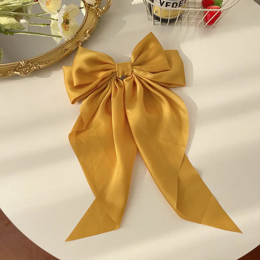 Trendy Satin Ribbon Hairpin Set.