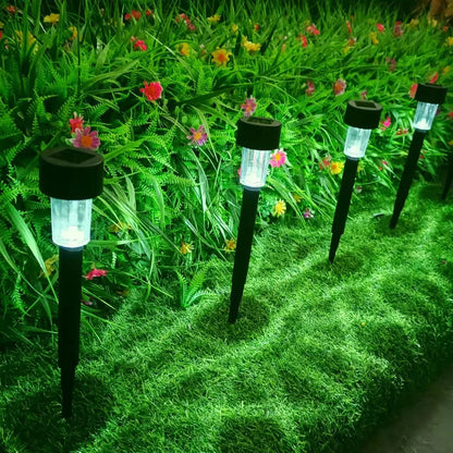 Solar Garden Light Outdoor Solar Powered Lamp Lanter Waterproof Landscape Lighting for Pathway Patio Yard Lawn Decoration Hot