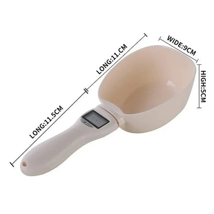 Pet Food Measuring Spoon Scale, Kitchen Digital Food Measuring Spoon, Suitable for Cat and Dog Food Measuring Spoon