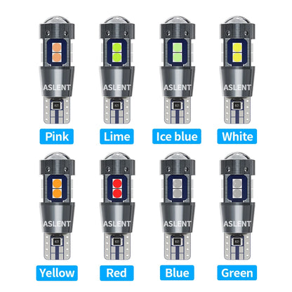 2/4PCS High Quality T10 W5W 168 192 Led Tail Light 3030 10smd 12V Auto Lamp CANBUS NO Error Car Marker Parking Bulb 6000K ASLENT