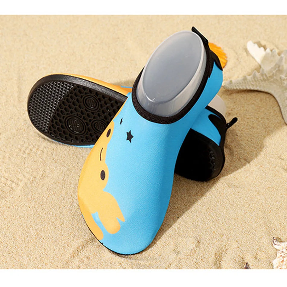 Children Beach Shoes Baby Soft Floor Indoor Slipper Snorkeling Swim Socks Boys And Girls Anti-Slip Home Barefoot Kids Slippers