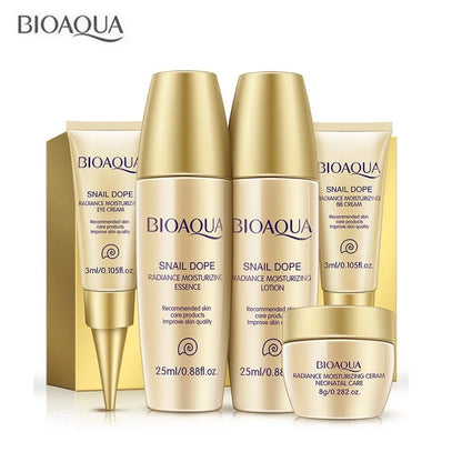 Bioaqua Collagen Gold Eye Mask + Lip Mask - Moisturizing Korean Skin Care Set