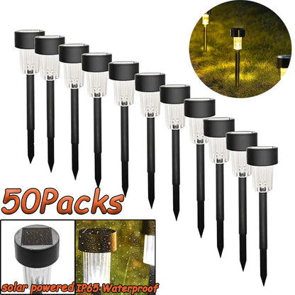 Solar Outdoor Lights Garden Lamp Solar Powered Waterproof Landscape Path Outdoor for Yard Backyard Lawn Patio Decorative