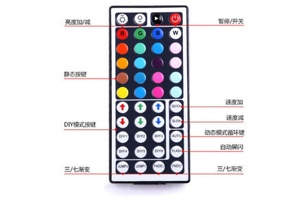 LED 44 Key Colorful Controller 12A 24A 5050 RGB Light Bar Colorful Module Light Box 12V Soft Light Belt