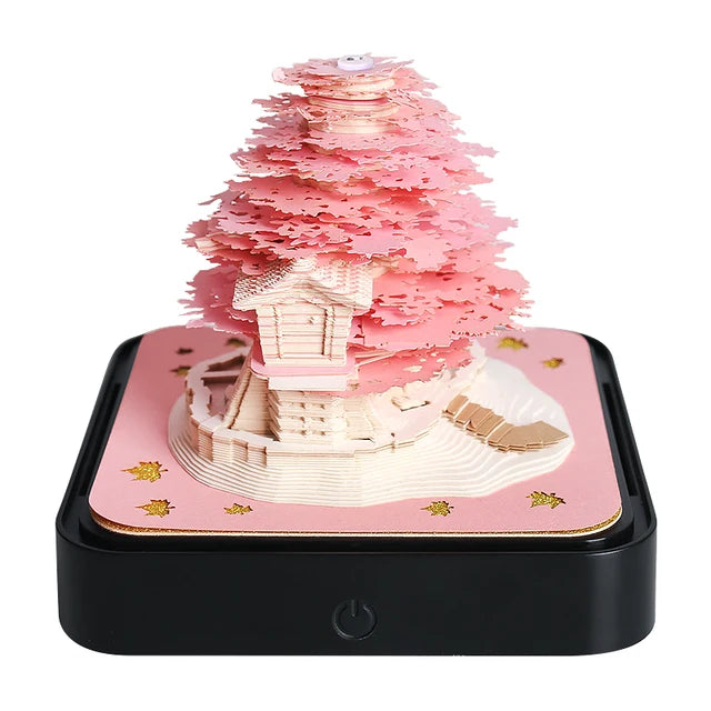 Omoshiroi Block 3D Notepad Sakura Treehouse.