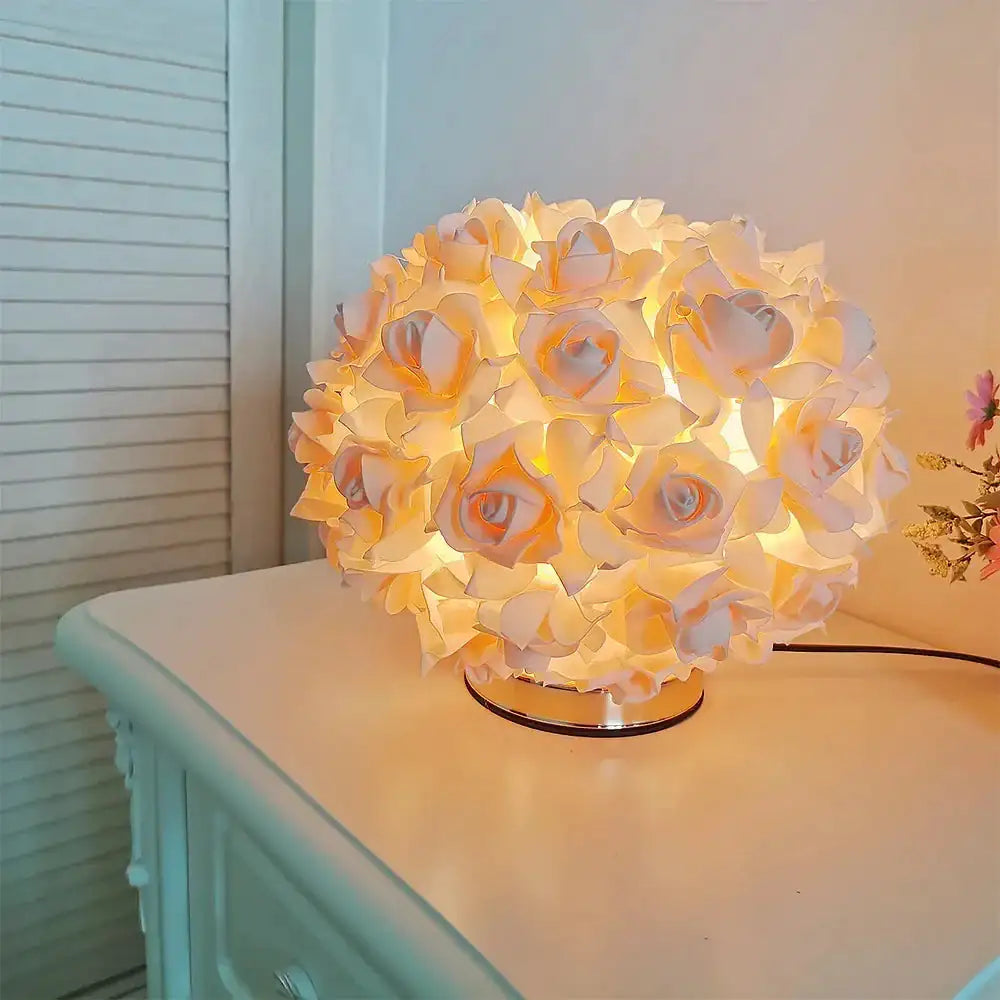 LED Table Lamp Rose Flower Bonsai Tree Night Lights Garland.