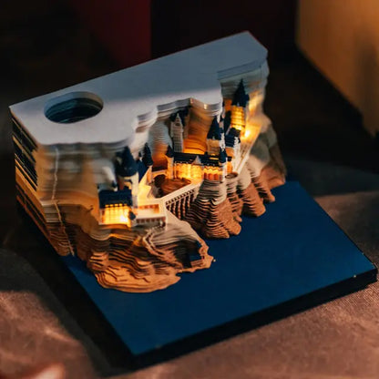 Hogwarts Notepad 3D Model Castle.