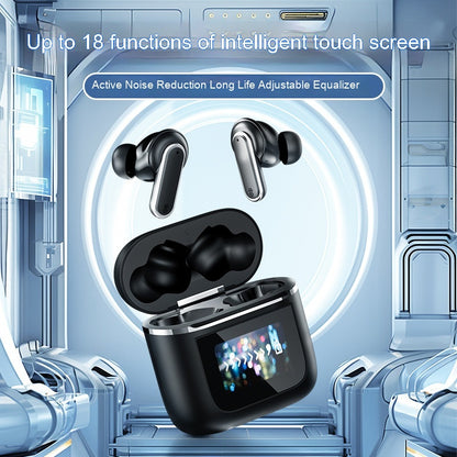 Intelligent Touch Screen Bluetooth Earphones For Extended Battery Life And Noise Reduction