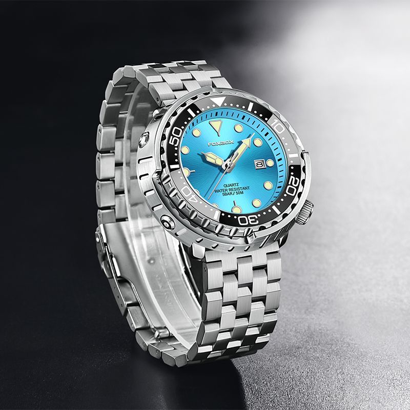 Men's Quartz Watch Three-pin Calendar Waterproof.