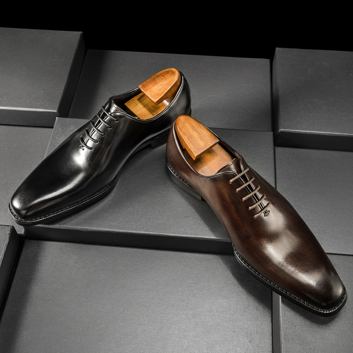 Men's Formal British Style Groom Leather Shoes