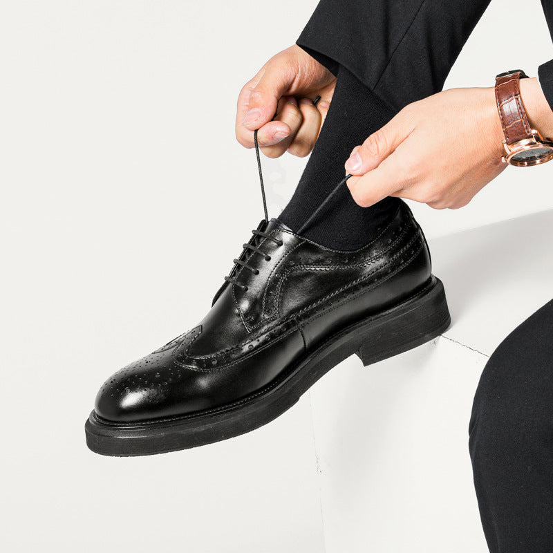 Business Casual Formal Wear Wear-resistant Leather Shoes