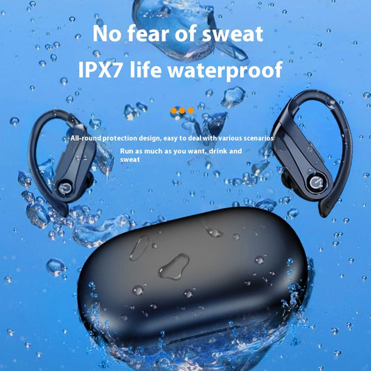 Wireless Bluetooth Headset Large Power Hanging Ear Noise Reduction