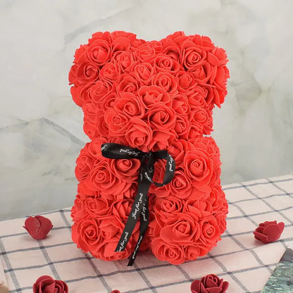 Artificial Flower Rose Bear.