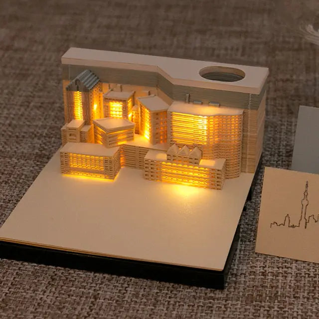 Hogwarts Notepad 3D Model Castle.