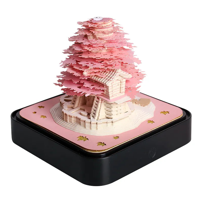 Omoshiroi Block 3D Notepad Sakura Treehouse.