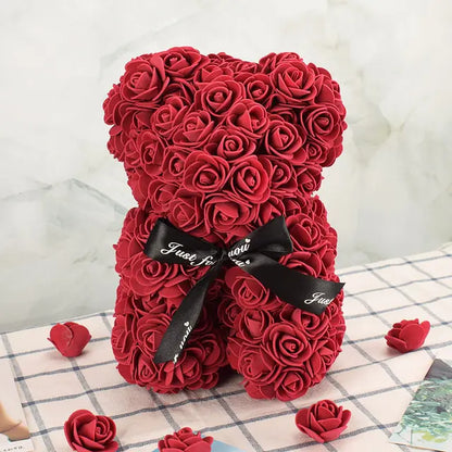 Artificial Flower Rose Bear.