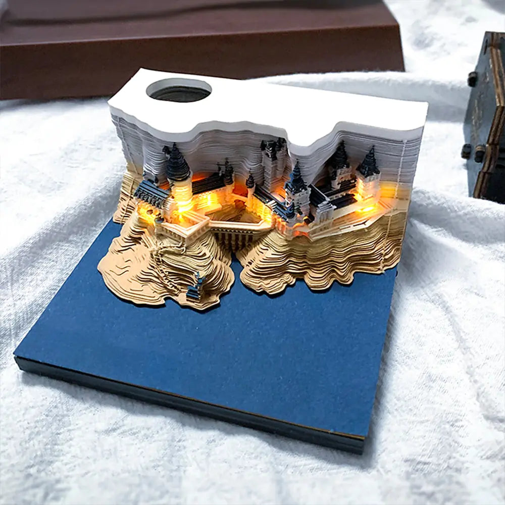 Hogwarts Notepad 3D Model Castle.