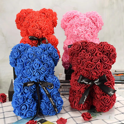 Artificial Flower Rose Bear.