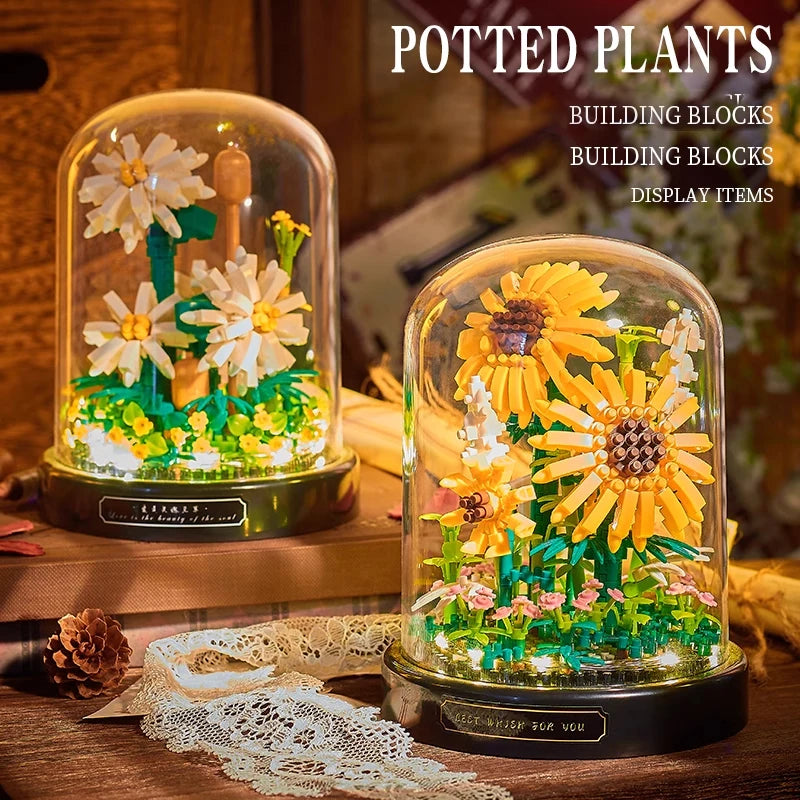 DIY Micro Flower Building Blocks.